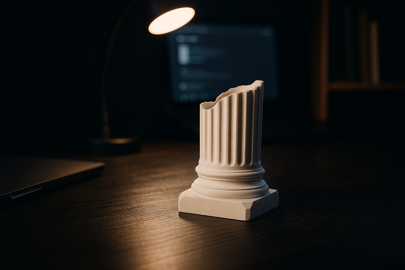 Roman Pillar Pen Stand